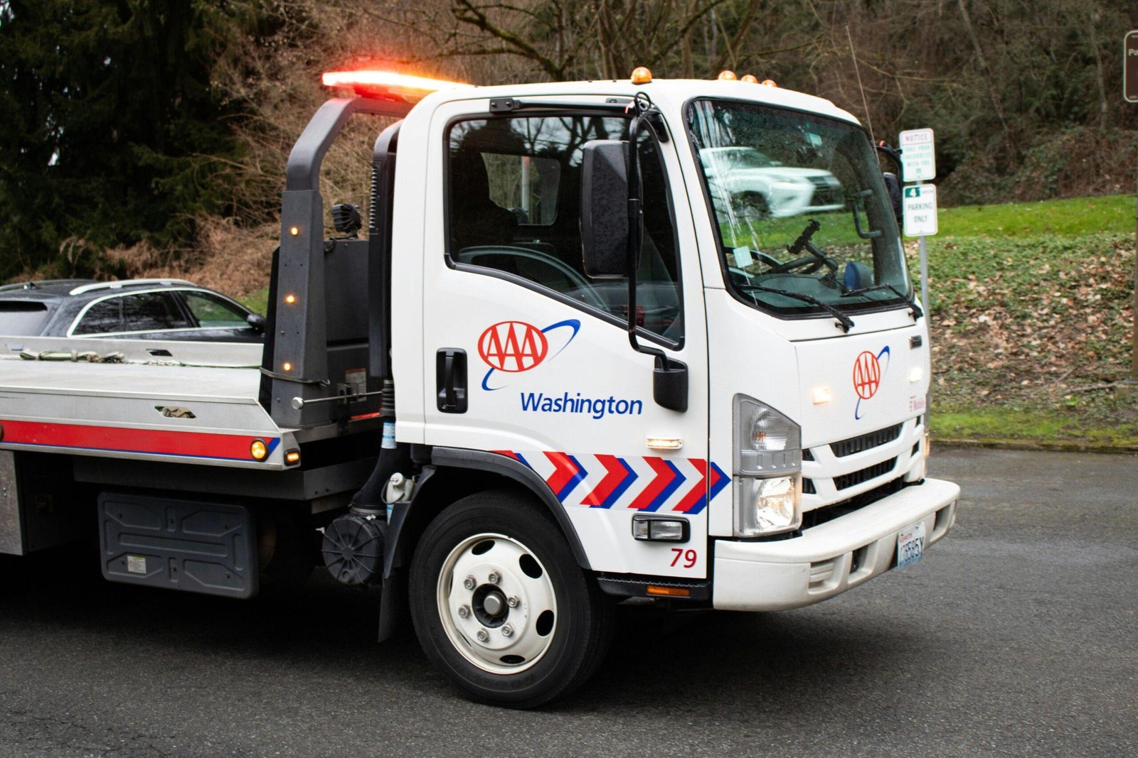 Flowchart depicting steps to access roadside assistance for radiator issues